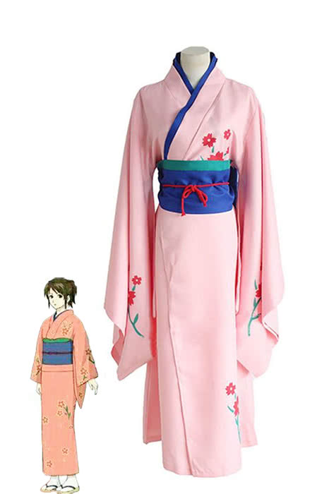 Gintama Shimura Tae Cosplay Costume With Bright Color