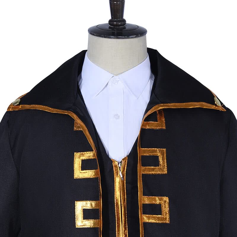 Gintama Toushirou HijikataSougo Okita Uniform Black Cosplay Costumes