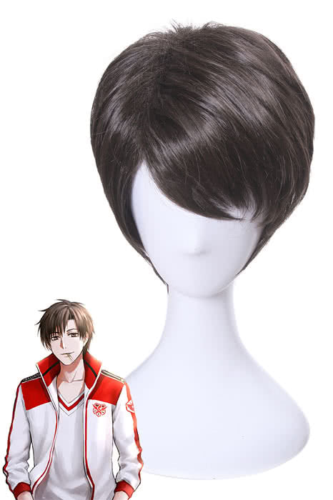 Glory Mr.Ye Short Brown Synthetic Man Anime Cosplay Wigs