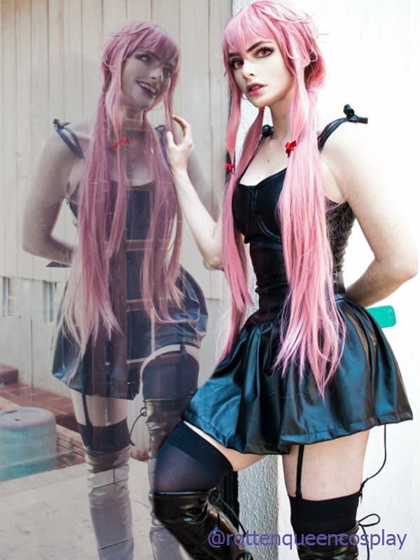 The Future Diary Yuno Gasai Black Dress Cosplay Costume