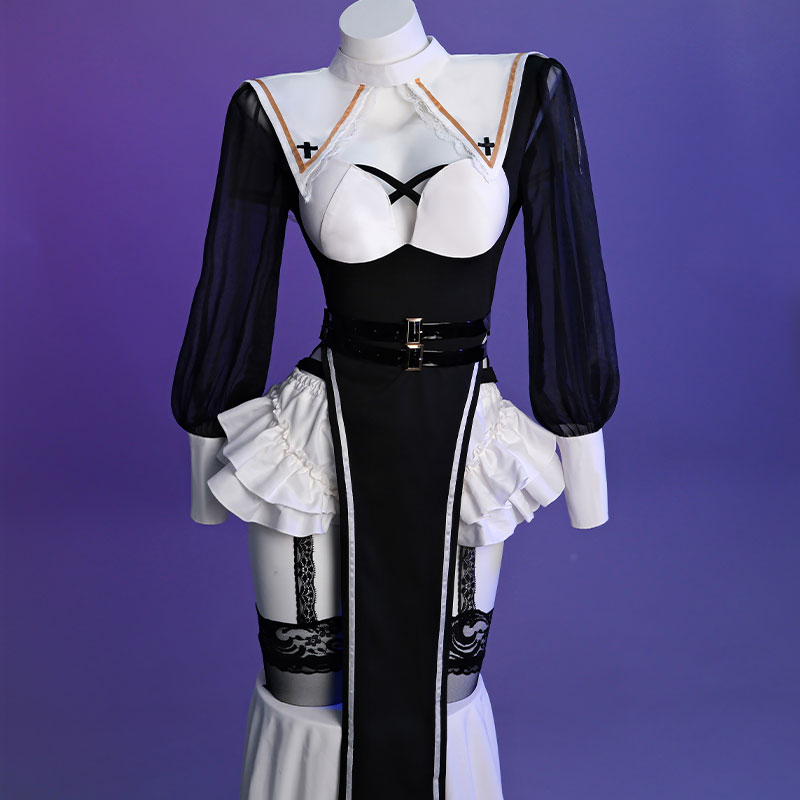 Halloween Nun Black Costume