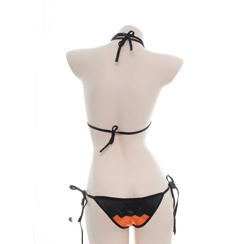 Halloween Bat Strappy Bikini Cosplay Costume
