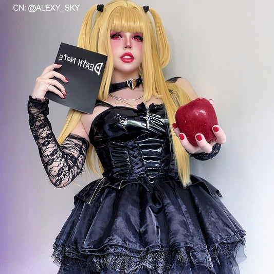 Halloween Black Daemon Dress Sexy Cosplay Costume