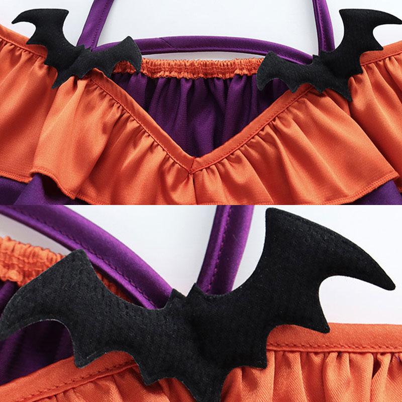 Halloween Cute Pumpkin Bikini Cosplay Costume
