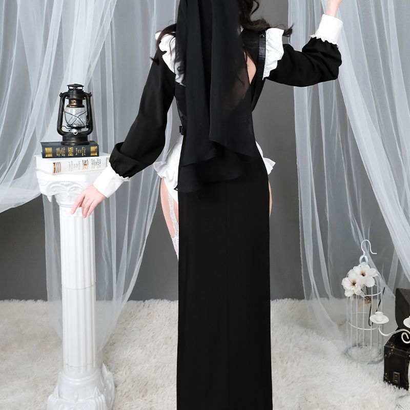 Halloween Dress Nun Cosplay Costume