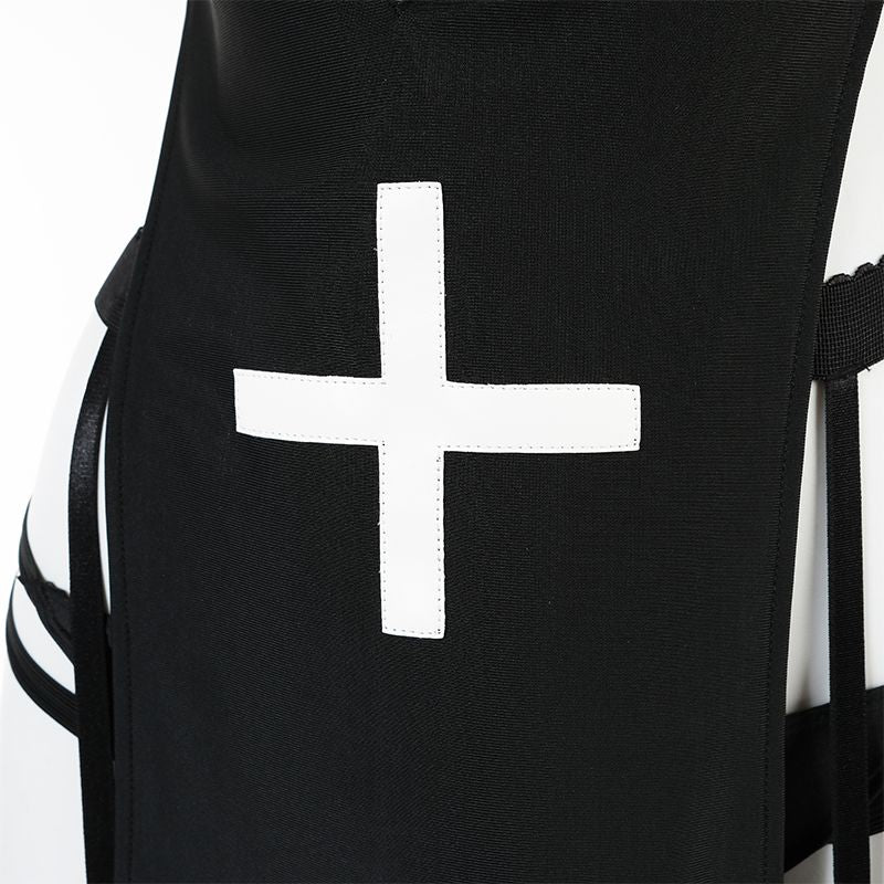 Halloween Short Dress Nun Cosplay Costume