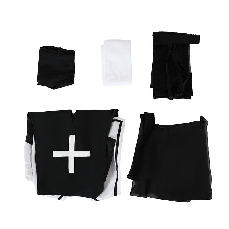 Halloween Short Dress Nun Cosplay Costume