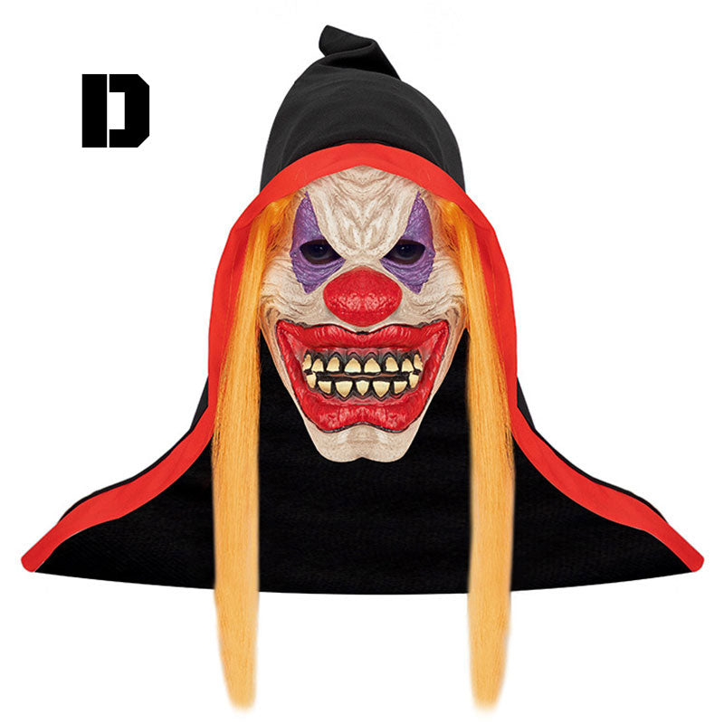 Halloween Mask Clown Hood Smile Mask Cos Props