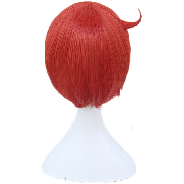 Hataraku Saibou AE3803  Red Blood Cell Short Orange Cosplay Wigs