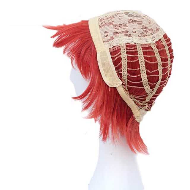 Hataraku Saibou AE3803 Red Blood Cell Short Orange Cosplay Wigs