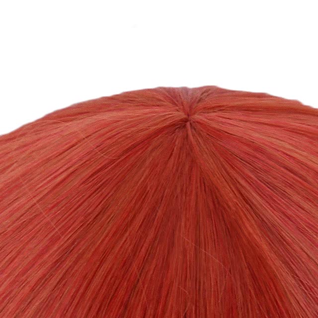 Hataraku Saibou AE3803  Red Blood Cell Short Orange Cosplay Wigs