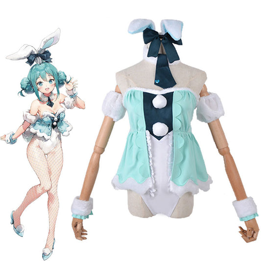 Hatsune Miku Bunny Girl White Cosplay Costume