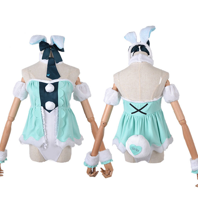 Hatsune Miku Bunny Girl White Cosplay Costume