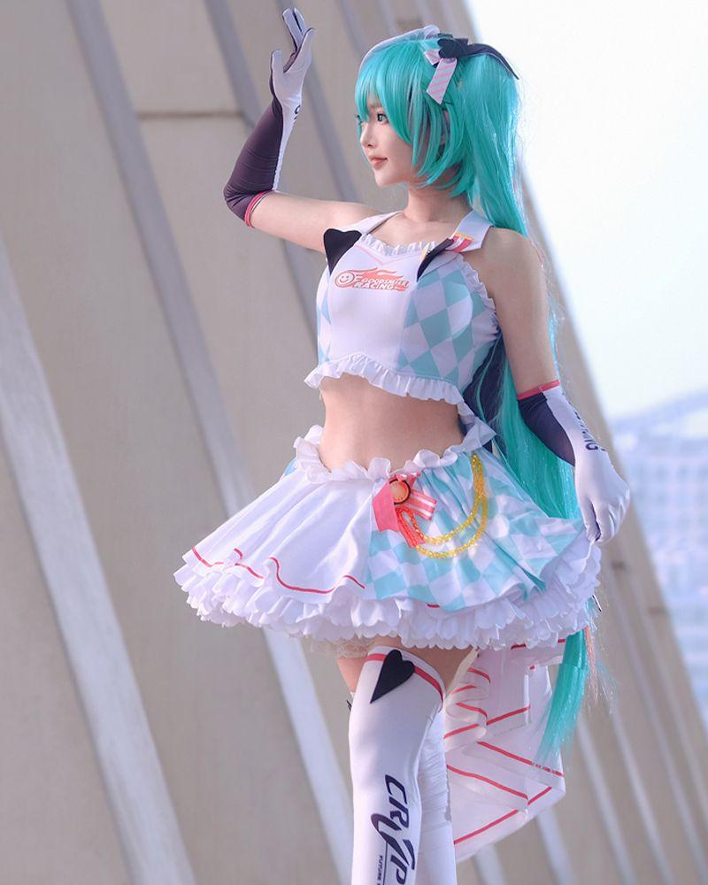 Hatsune Miku 2019 Racing Cosplay Costume
