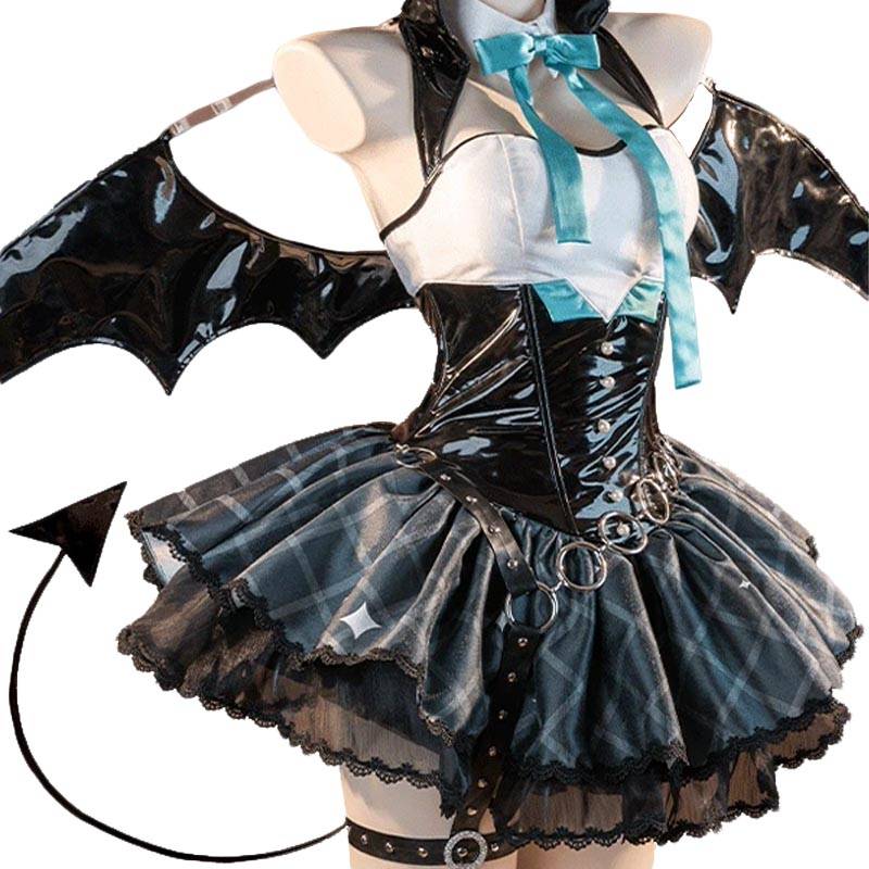 Hatsune Miku × Rascal the Raccoon Devil Halloween Cosplay Costume