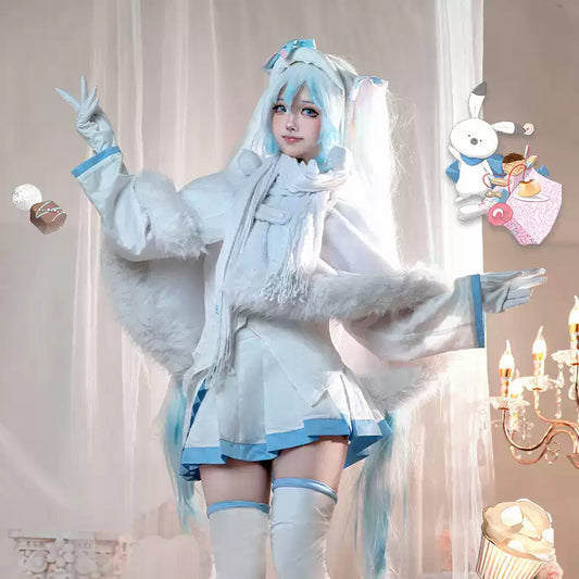 Hatsune Miku Snow Miku 2024 x Mitsukoshi Collaboration Cosplay Costume