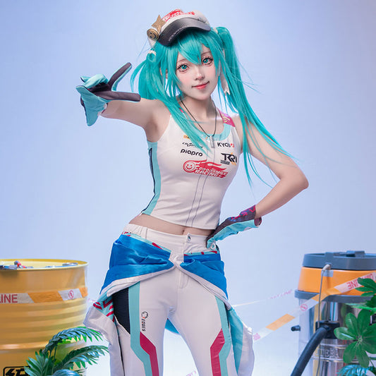 Hatsune Miku Vocaloid Kyojo Cup 2024 Racing Miku Cosplay Costume