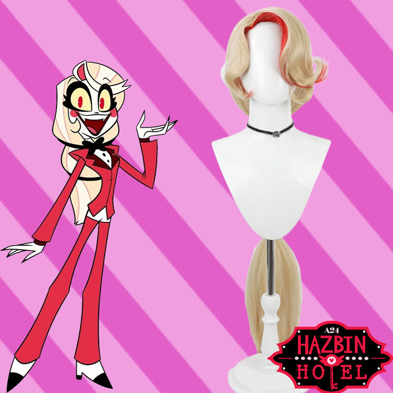 Hazbin Hotel Charlie Momningstar Cosplay Wigs