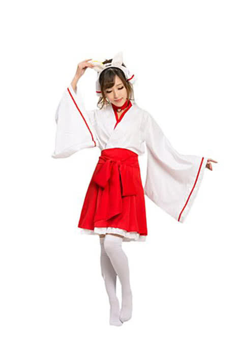 InuYasha Bellflower Witch Dress Clothes Cosplay Costume