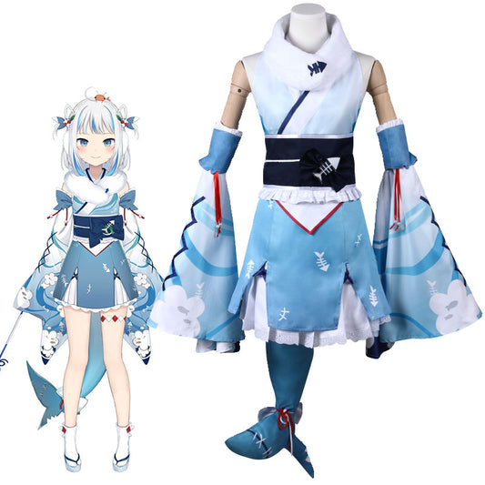 Hololive Vtuber Gawr Gura New Year Cosplay Costume
