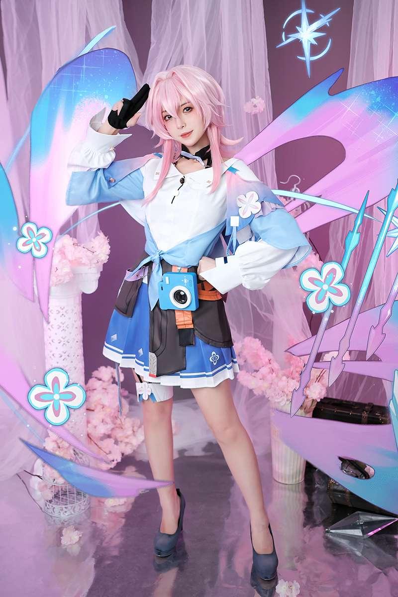 Honkai: Star Rail March 7th Pink Cosplay Wigs