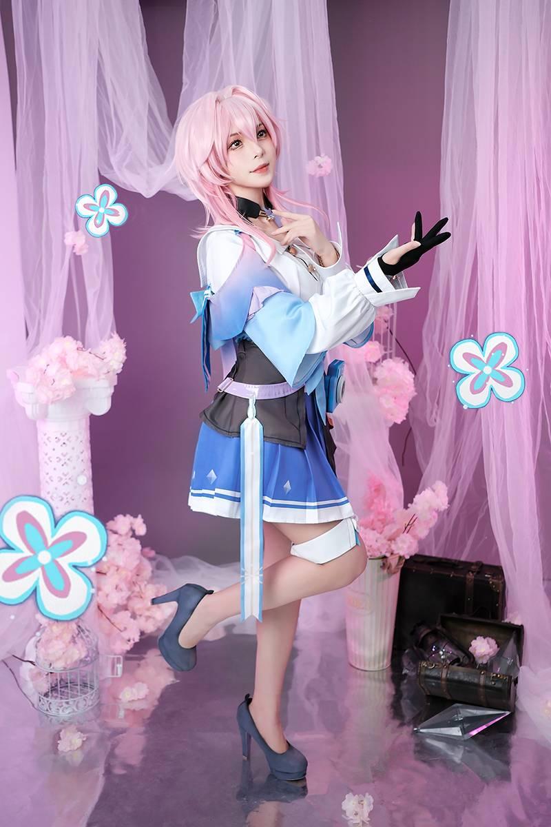 Honkai: Star Rail March 7th Pink Cosplay Wigs