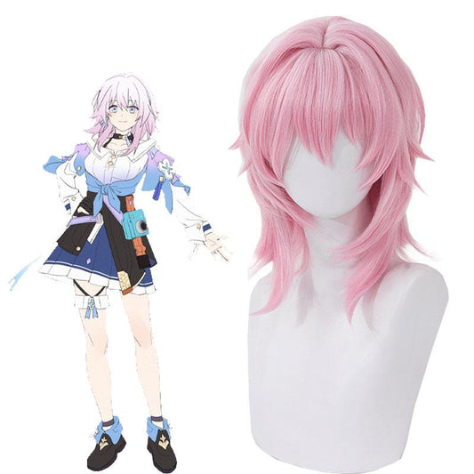 Honkai: Star Rail March 7th Pink Cosplay Wigs