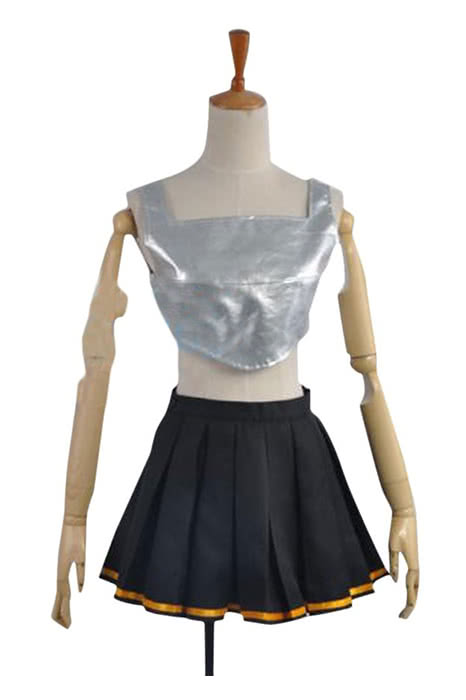 Sword Art Online 2 Ghost Bullet Silica Blue Anime Cosplay Costume
