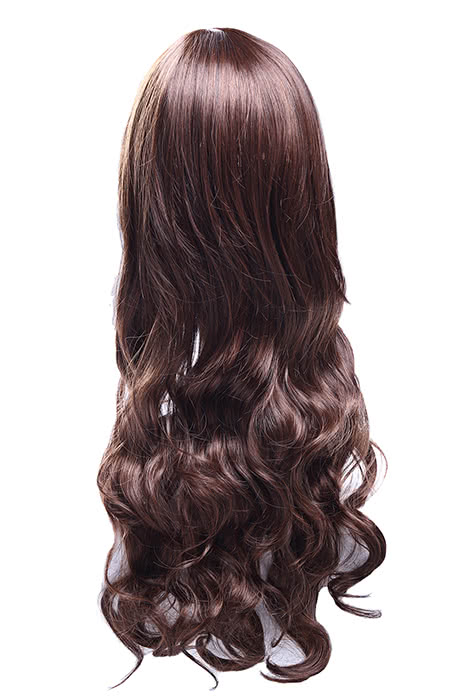 60CM Light Brown Long Curly Fashion Wig