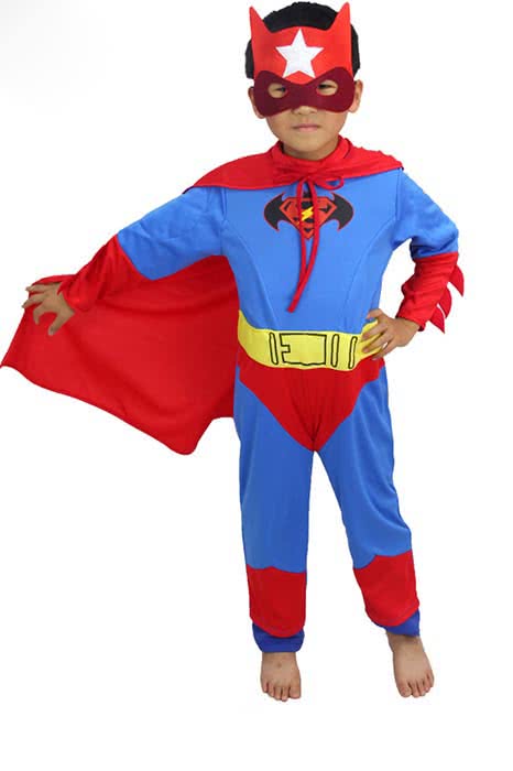 Batman to Superman Reversible Costume for Kids Children