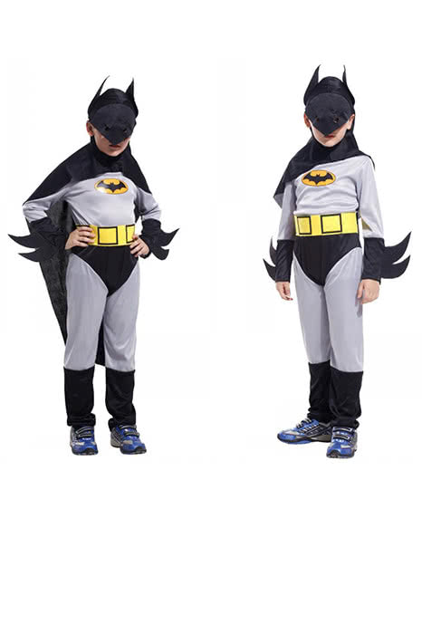 Kids Boys Batman Dark Knight Theme Hero Dress up Party Christmas Halloween Cosplay Costume