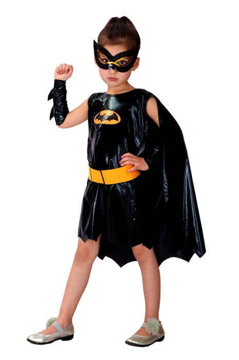 Children's Halloween Girls Batman Kids Batman Cosplay Costume