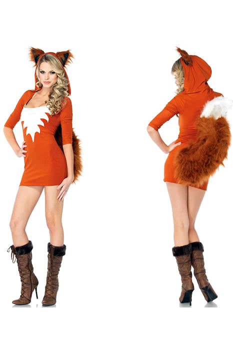New Halloween Costume Sexy fur fox Costume fox animal mascot costume