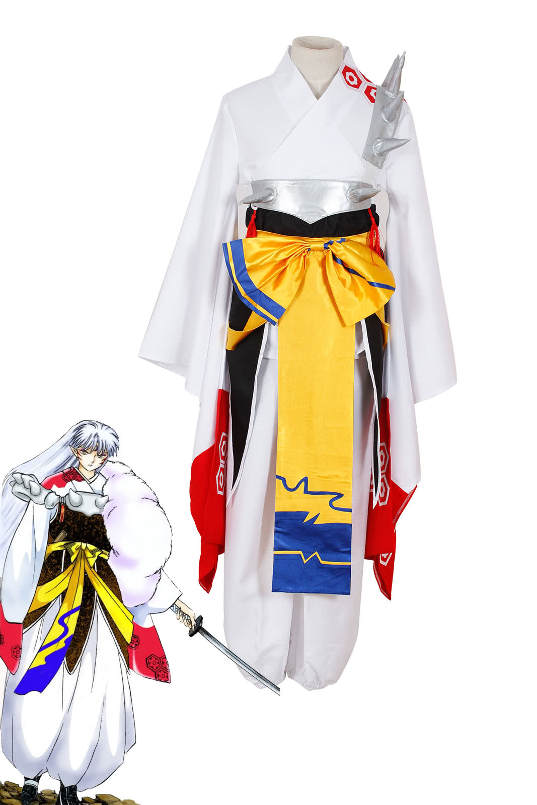 Inuyasha Sesshomaru Kimono Cosplay Costume