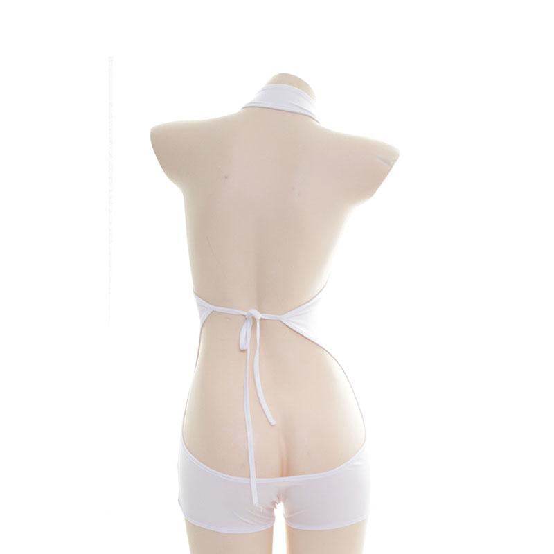 Japanese Hollow Sexy Underwear 2 Colors Cosplay Costume