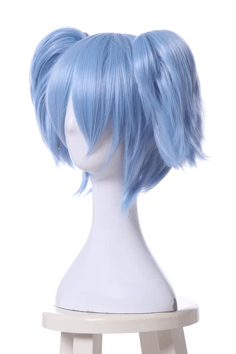 Assassination Classroom Shiota Nagisa Blue Fade White Wig