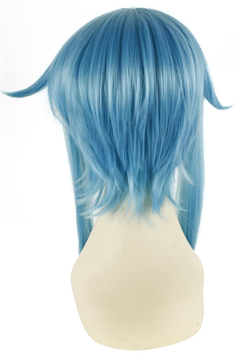 48CM Medium Sword Art Online Asada shino Blue Cosplay Wig