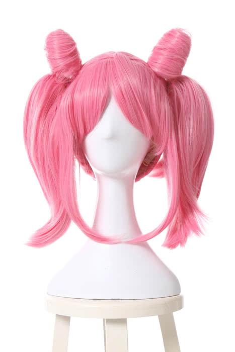 40cm Pink Medium Sailor Moon Chibi Usa Cosplay Wigs