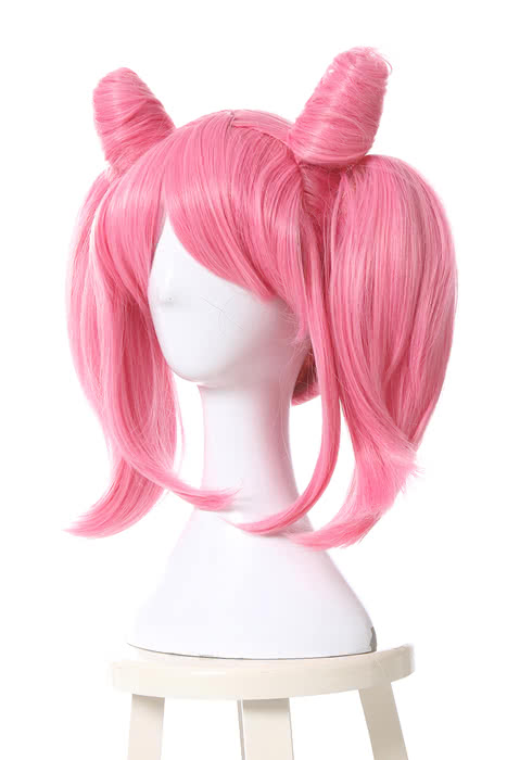 40cm Pink Medium Sailor Moon Chibi Usa Cosplay Wigs