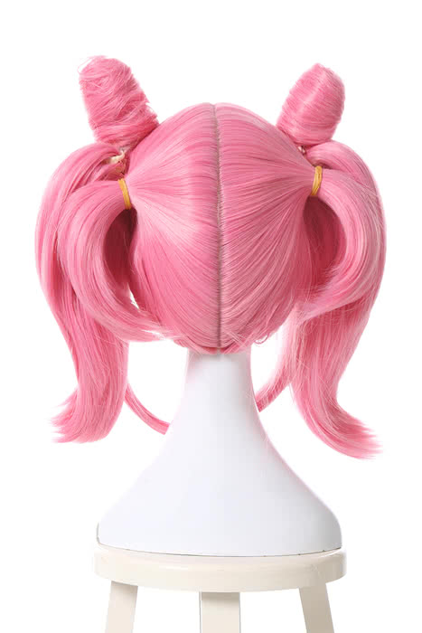40cm Pink Medium Sailor Moon Chibi Usa Cosplay Wigs