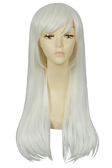 60CM Long Straight White Kantai Collection Shimakaze Cosplay Wig