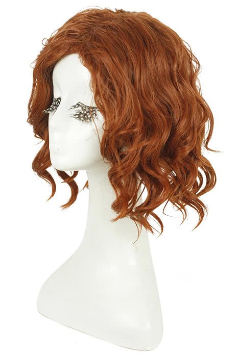 32cm Black Widow Dark Brown Cosplay Wig