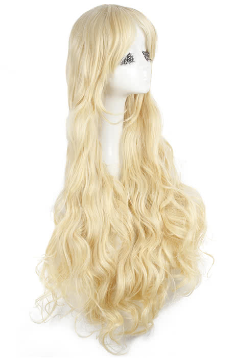 90cm Long Wave Amagi Brilliant Park Latifah Fullanza Cosplay Wig