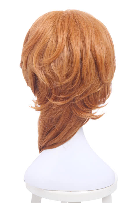 Bungou Stray Dogs Chuya Nakahara Short Orange Medium Wavy Cosplay Wigs