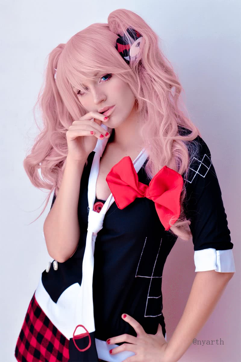 Danganronpa: Trigger Happy Havoc Enoshima Junko Pink Long Cosplay Wig