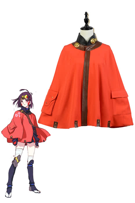 Kabaneri Of The Iron Fortress Mumei Cosplay Costumes Short Cloaks