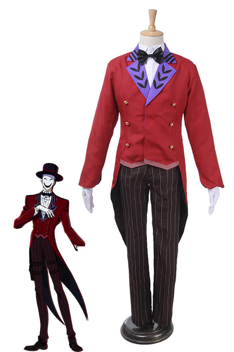 Kagetane Hiruko Costume Black Cosplay Bullet Outfit Coat Hat Cosplay Costume