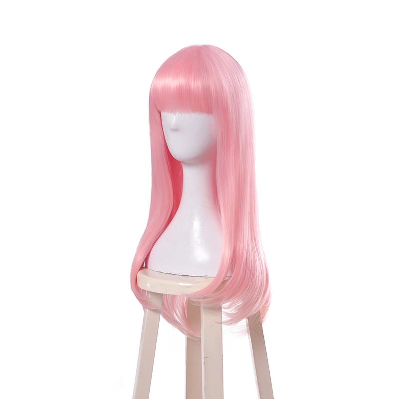 Kaguya-sama wa Kokurasetai Tensai-tachi no Renai Zunousen Chika Fujiwara Pink Long Cospaly Wigs