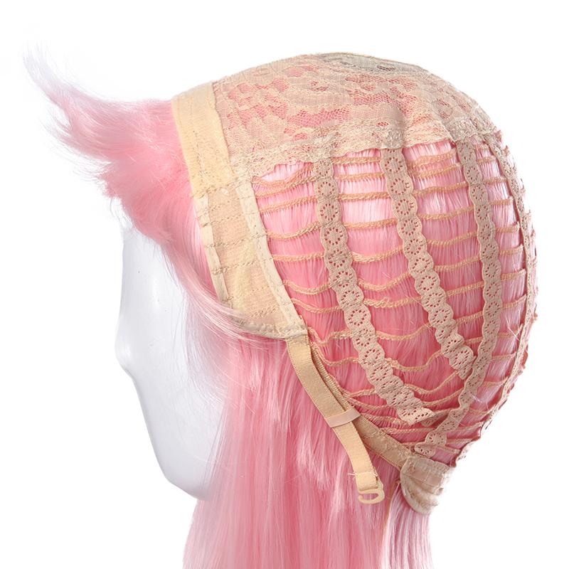 Kaguya-sama wa Kokurasetai Tensai-tachi no Renai Zunousen Chika Fujiwara Pink Long Cospaly Wigs