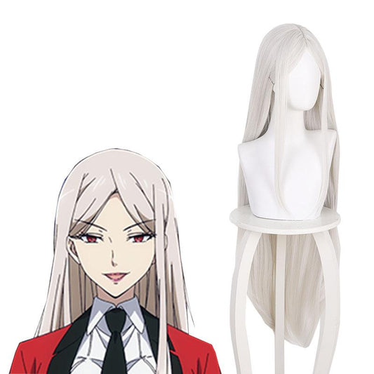 Kakegurui Juraku Sachiko White Gold Cosplay Wigs